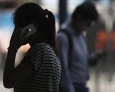 woman on call